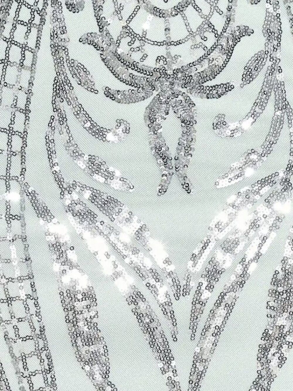 Lulus Beaming Lights Light Blue Sequin Two-Piece Midi Dress NWT - Picture 5 of 9